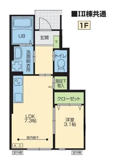 ブラストI【1階】の間取り