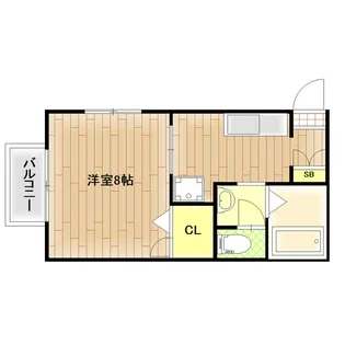 リベルティーA【1階】の間取り