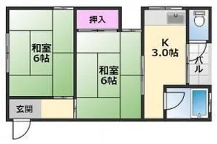 ピュアホーム常磐町【2階】の間取り