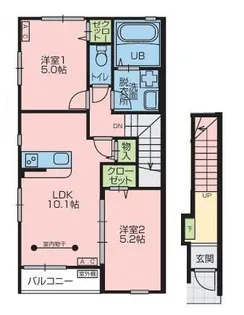 K A棟【2階】の間取り