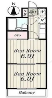 幸町マンション【4階】の間取り