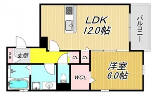 エルミタージュ塚口【3階】の間取り