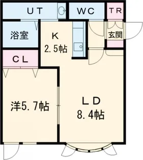 ロワールA【1階】の間取り