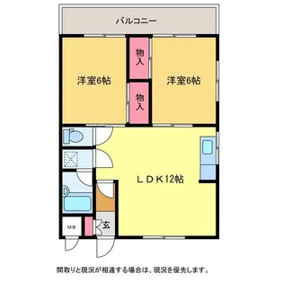 コーポ上山【3階】の間取り
