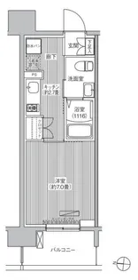 セントラーレ新城【3階】の間取り