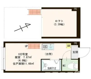 ハーモニーテラス平井II【1階】の間取り