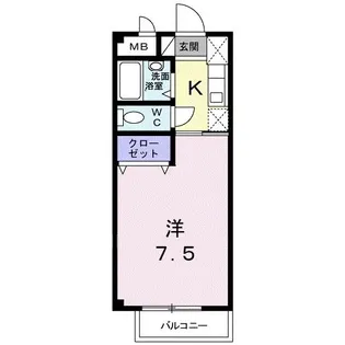 ヴェルジュ・マ・メゾン【1階】の間取り