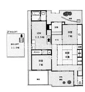 レトロハウス植松町IV【1階】の間取り