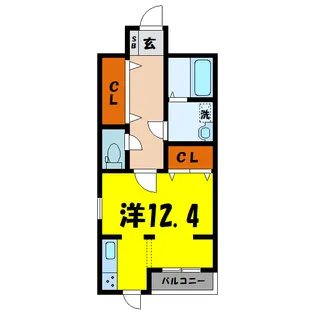Maison chat tigre’(前橋市六供町)【1階】の間取り
