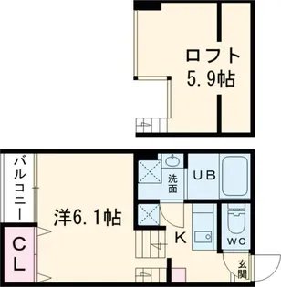 Le Grand Bleu 蛍池【2階】の間取り