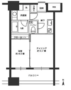カスタリア森下【4階】の間取り