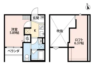 cinderella【2階】の間取り