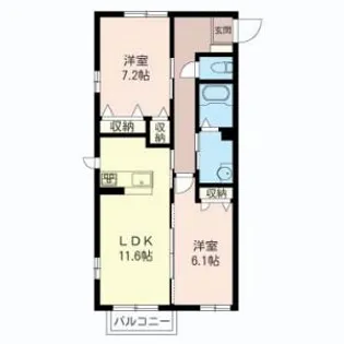 エストレリータ【2階】の間取り