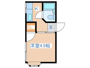 ハイム水越【1階】の間取り