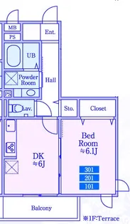 FVヴィラ洋光台【2階】の間取り