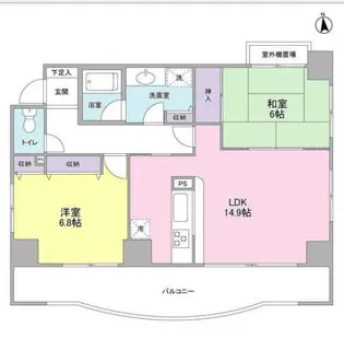 グランドゥール広尾【7階】の間取り