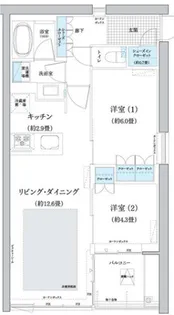 ガーデニエール砧WEST【4階】の間取り
