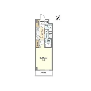 バウスステージ高田馬場【1階】の間取り
