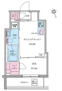クレヴィアリグゼ世田谷松陰神社前【4階】の間取り