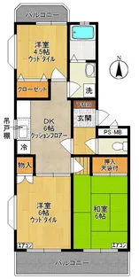 ハイツ清明【3階】の間取り