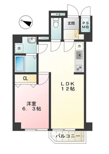 パシフィック碑文谷【1階】の間取り