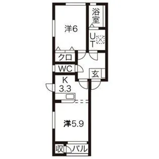 アビーロード【2階】の間取り
