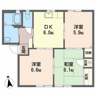 シャーメゾン橋田 C棟【1階】の間取り