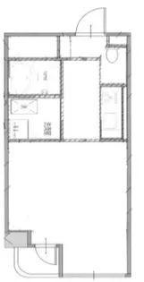 キャッスルマンション大山【1階】の間取り