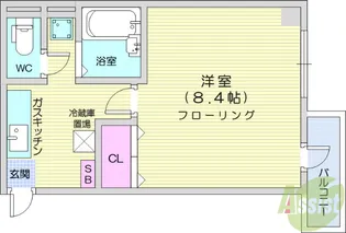 コットンK【3階】の間取り