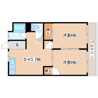 第一吉田店マンション【3階】の間取り