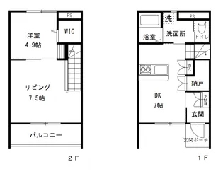 Merveille(メルヴェーユ)郡山駅東Bの間取り
