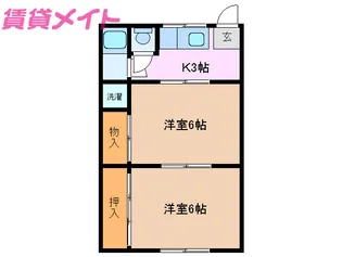 ピアース三ツ谷町 B棟【1階】の間取り