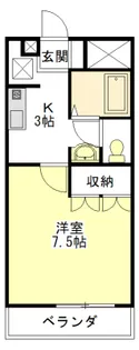 ギャルソニエール泉【1階】の間取り