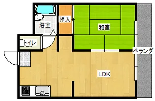 メゾン リトルウッズA【2階】の間取り