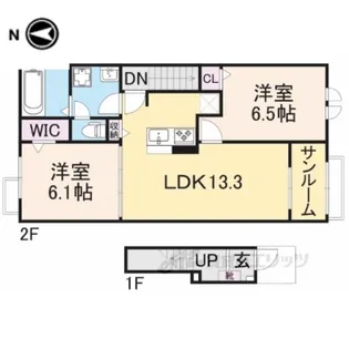 アイルー2【2階】の間取り