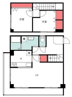 シティーハイム21の間取り