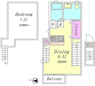 ル・グランデ【2階】の間取り
