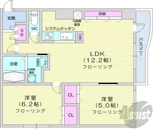 ミルフォードガーデン【8階】の間取り