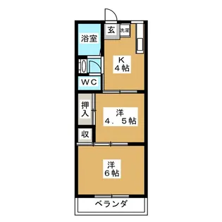 第1富士見マンション【2階】の間取り