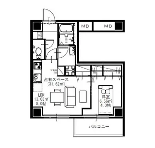 ハセガワビル【5階】の間取り