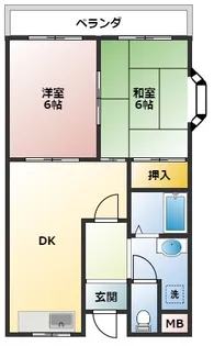 みどりマンション【2階】の間取り