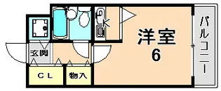 パークピア中津【6階】の間取り