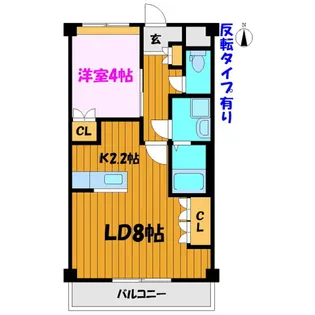 ウエスト・アメニティ【2階】の間取り