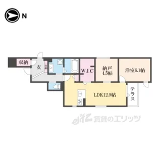 Foresta御所東【1階】の間取り