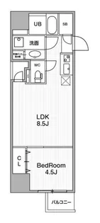 アーバンフラッツ池袋プレミアム【7階】の間取り
