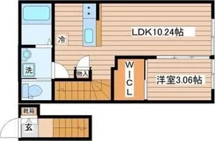 グランヴィラ八本松【1階】の間取り