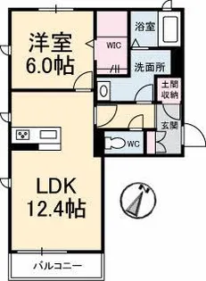 シャーメゾン福山北 B棟【2階】の間取り