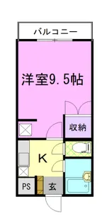 カスティールイン宇都宮【6階】の間取り