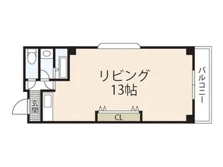 ワイビル【3階】の間取り