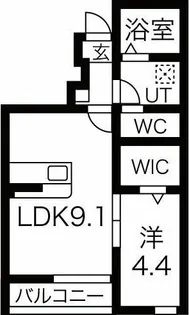 リベルタC・D【1階】の間取り